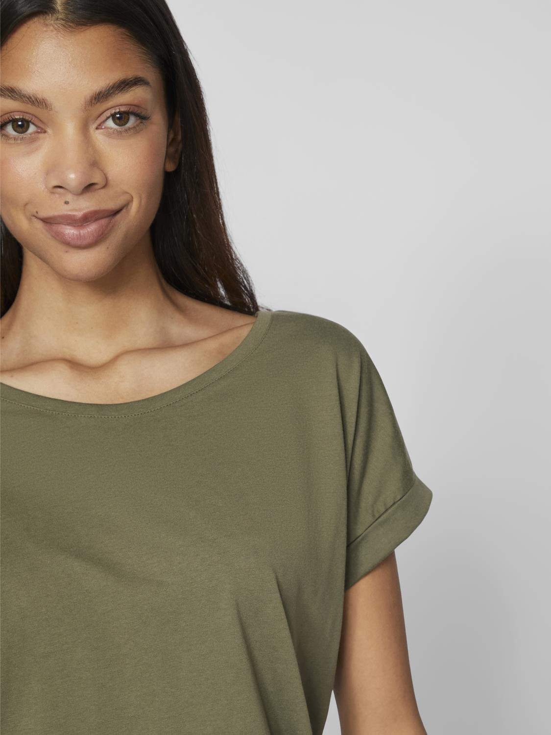 VIDREAMERS T-Shirt - Dusty Olive - VERO MODA & VILA Bergvik