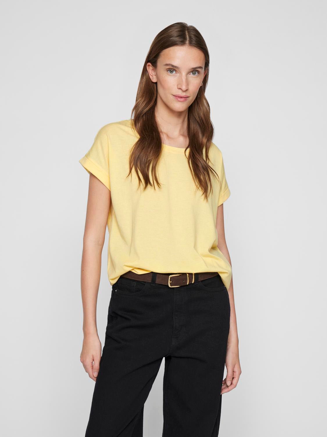 VIDREAMERS T-Shirt - Pale Banana - VERO MODA & VILA Bergvik
