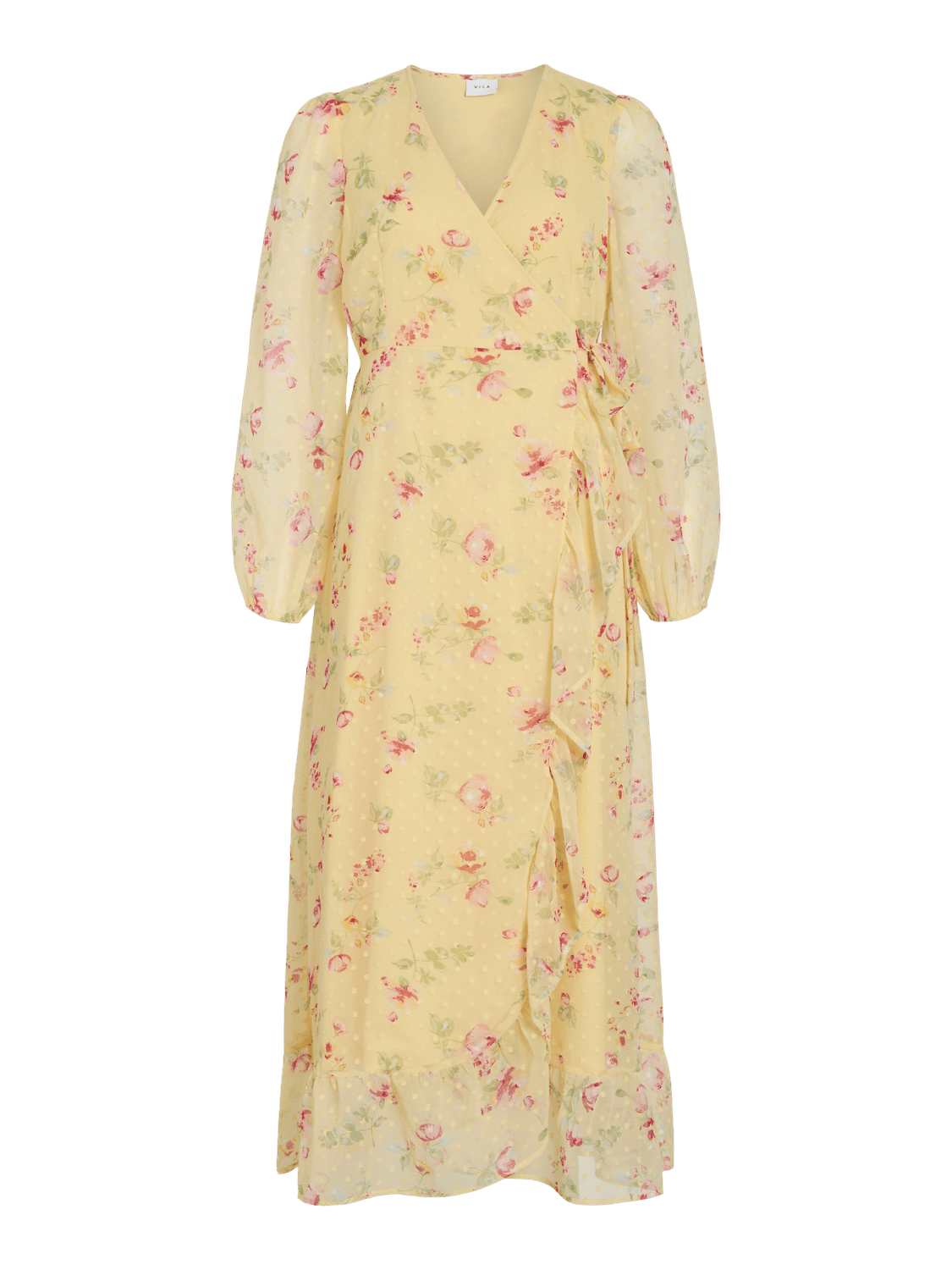 VIEDEE Long Dress - Pastel Yellow - VERO MODA & VILA Bergvik