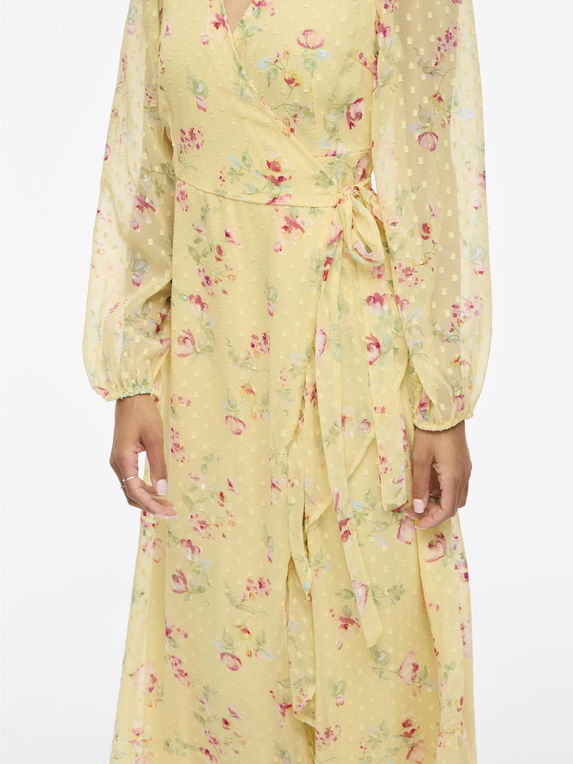 VIEDEE Long Dress - Pastel Yellow - VERO MODA & VILA Bergvik