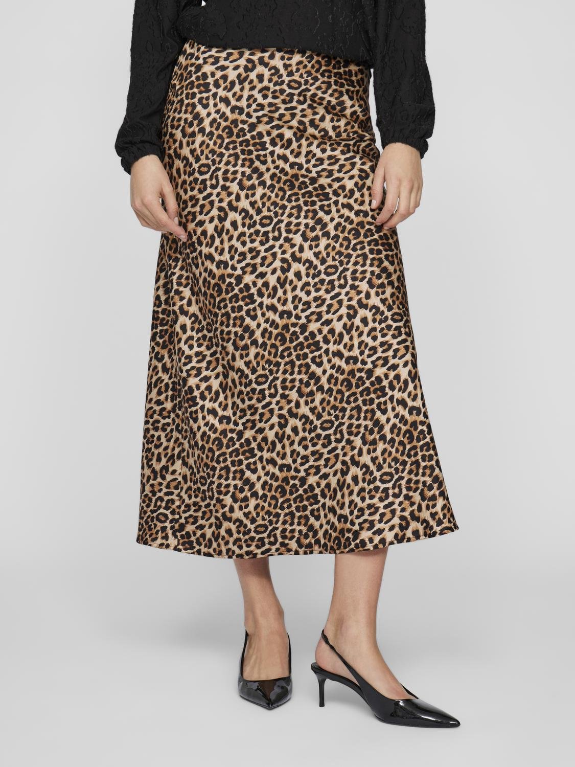 VIELLETTE Midi Skirt - Caramel Café - VERO MODA & VILA Bergvik