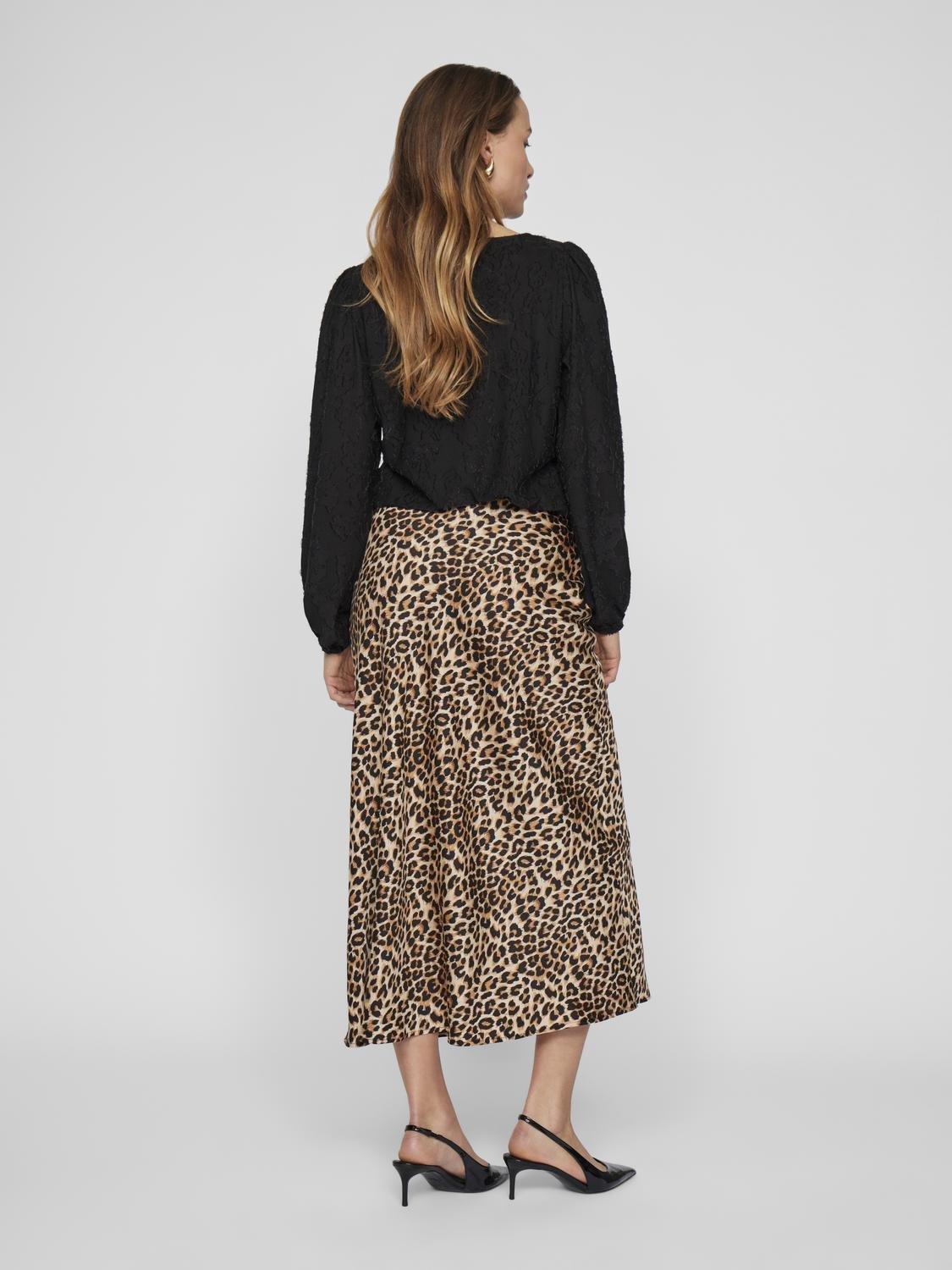 VIELLETTE Midi Skirt - Caramel Café - VERO MODA & VILA Bergvik