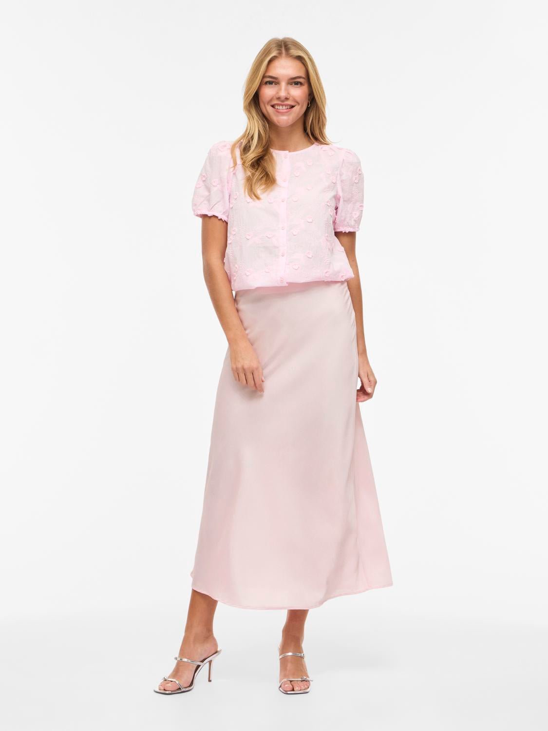 VIELLETTE Midi Skirt - Cherry Blossom - VERO MODA & VILA Bergvik