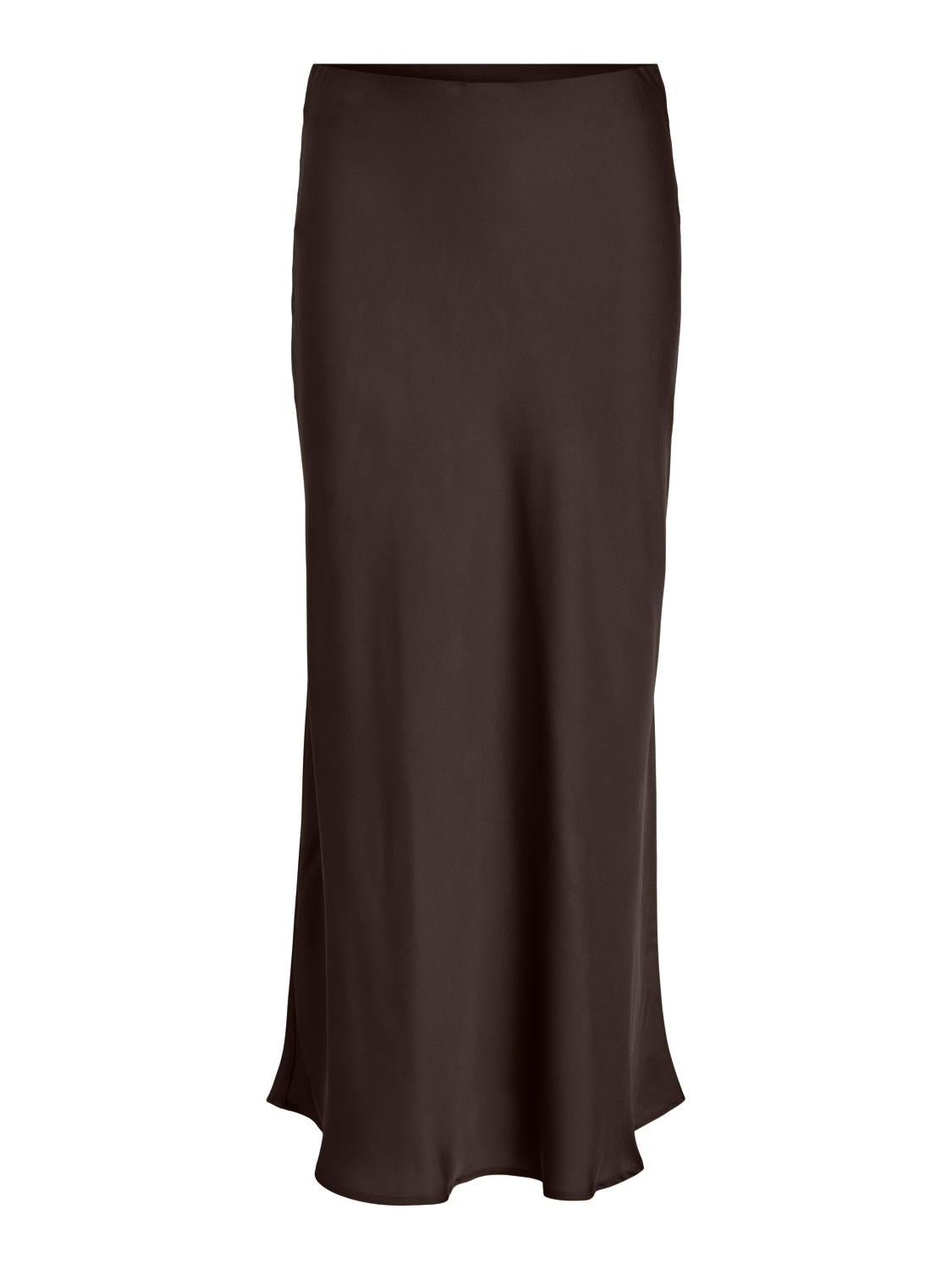 VIELLETTE Midi Skirt - Coffee Bean - VERO MODA & VILA Bergvik