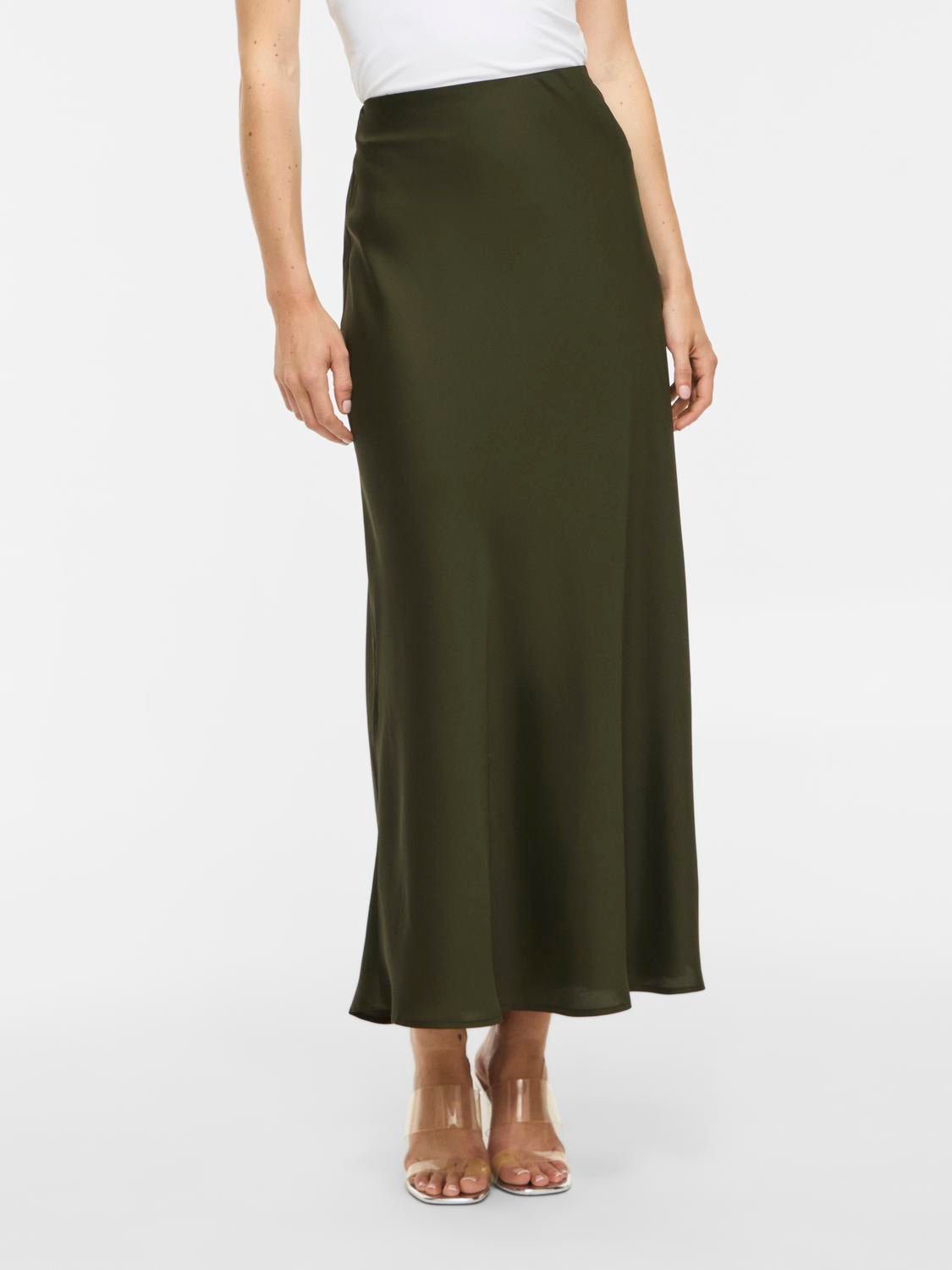 VIELLETTE Midi Skirt - Forest Night - VERO MODA & VILA Bergvik