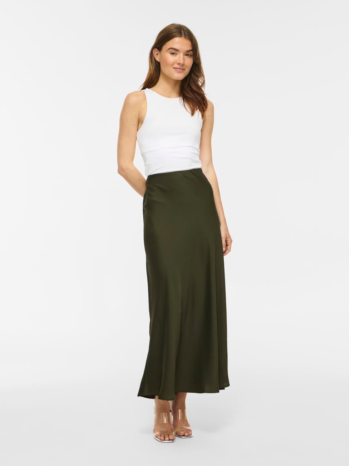 VIELLETTE Midi Skirt - Forest Night - VERO MODA & VILA Bergvik
