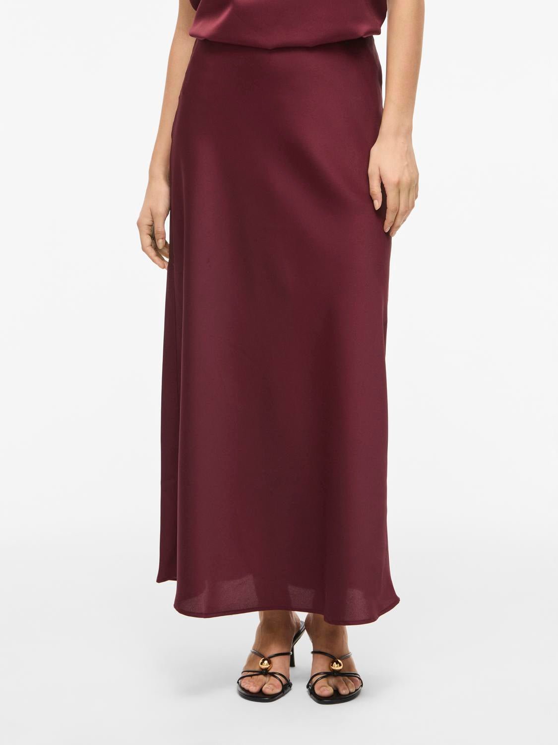 VIELLETTE Midi Skirt - Port Royale - VERO MODA & VILA Bergvik