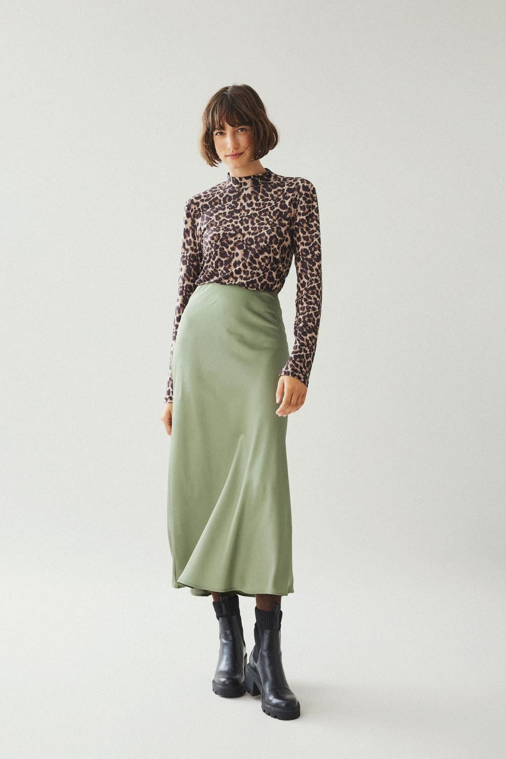 VIELLETTE Skirt - Oil Green - VERO MODA & VILA Bergvik