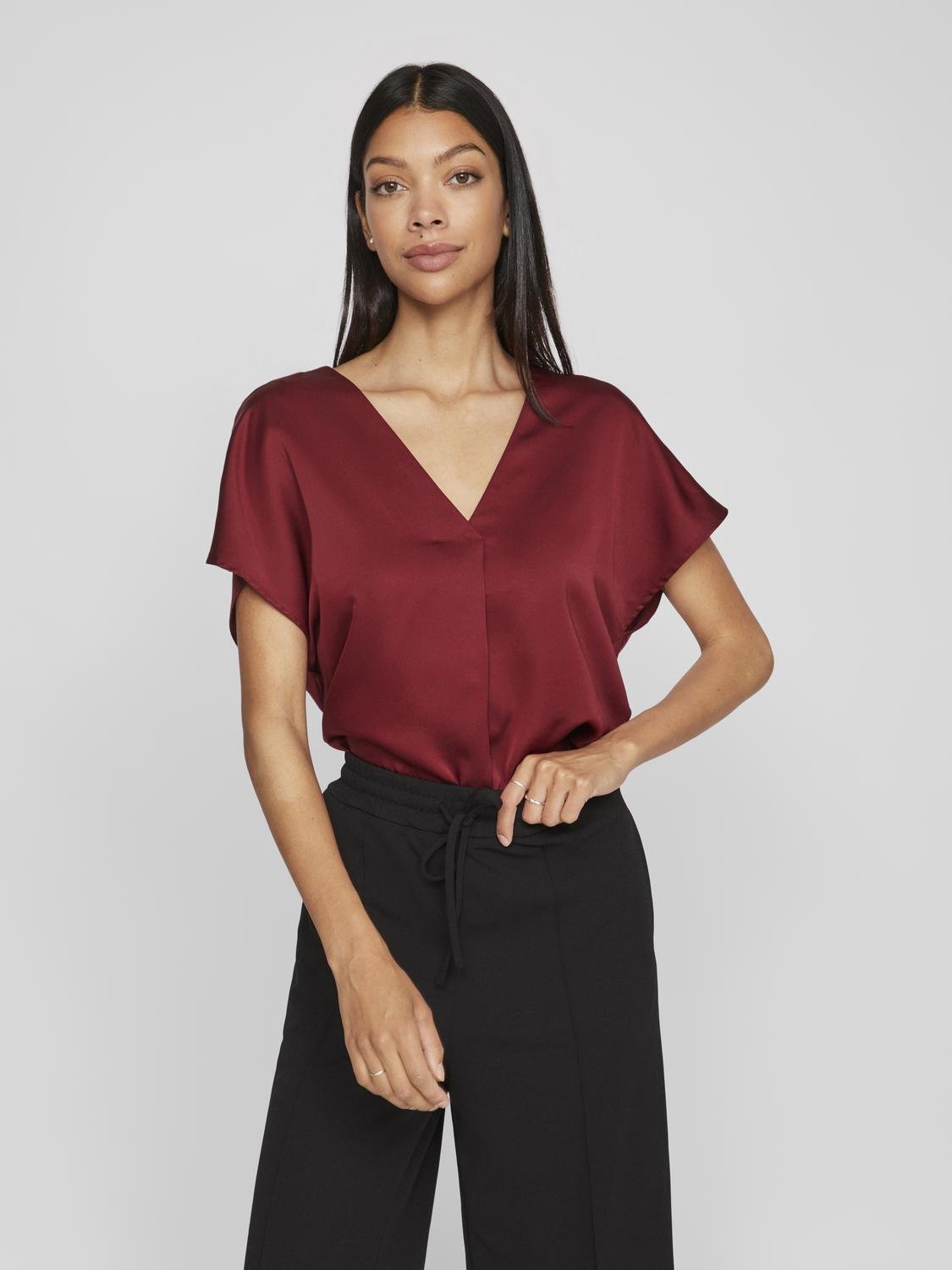 VIELLETTE Top - Cabernet - VERO MODA & VILA Bergvik