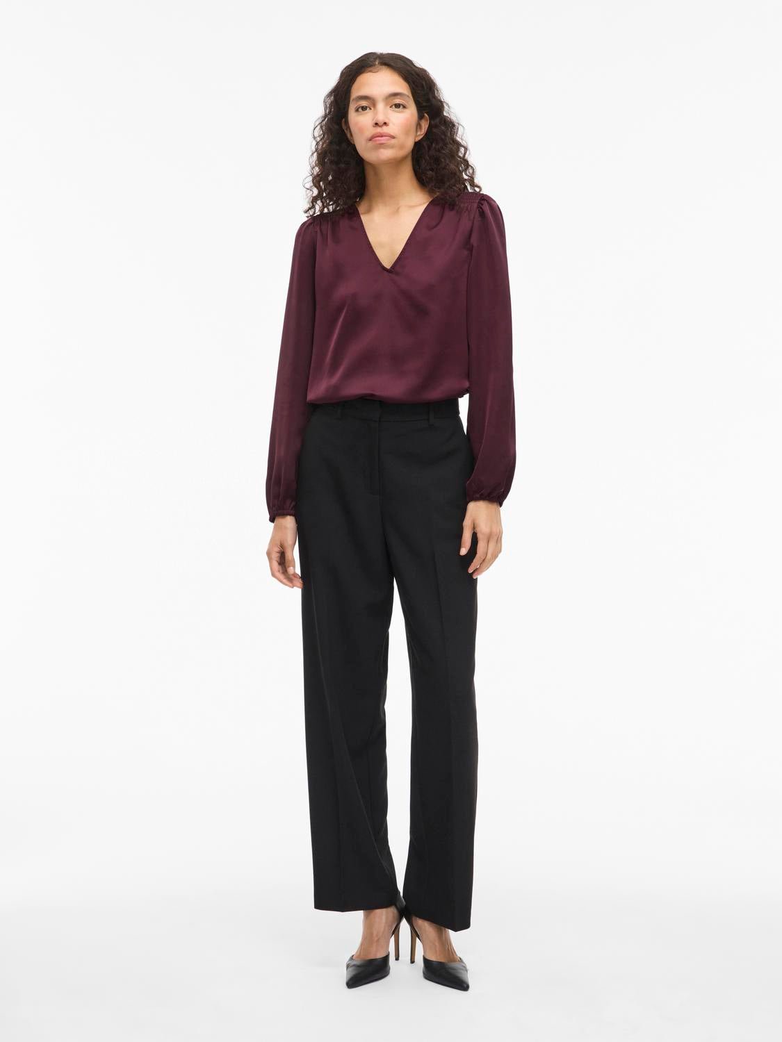 VIELLETTE Top - Fig - VERO MODA & VILA Bergvik