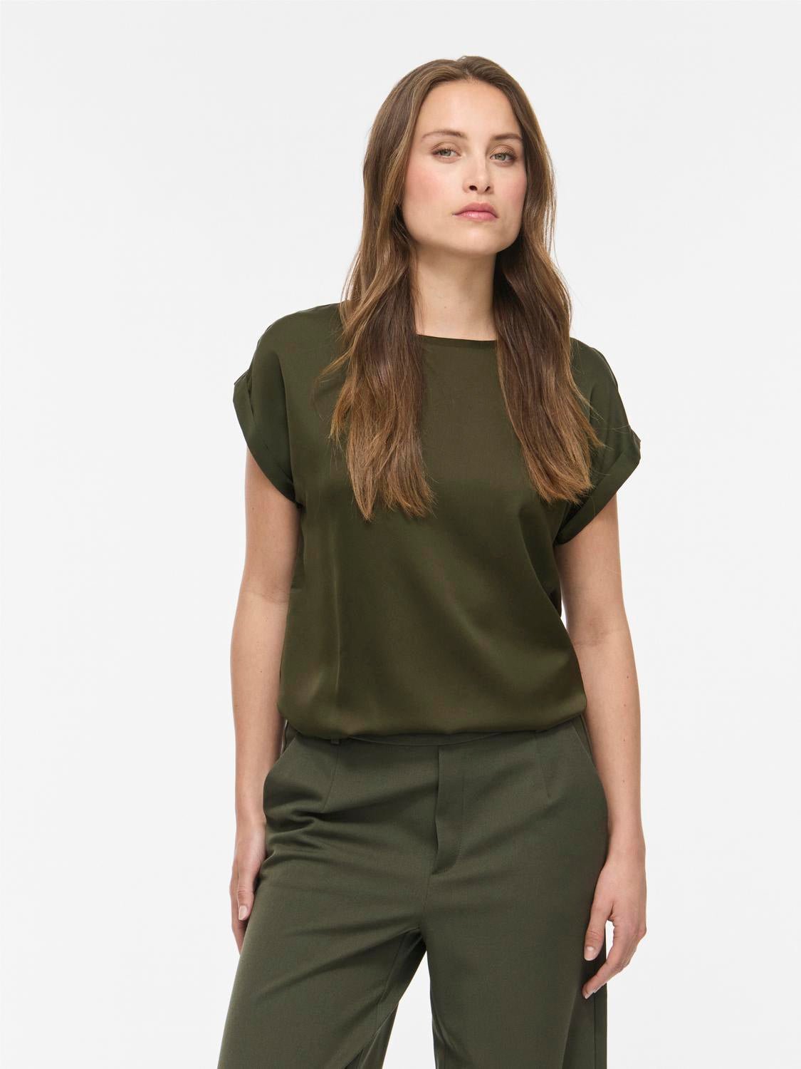 VIELLETTE Top - Forest Night - VERO MODA & VILA Bergvik