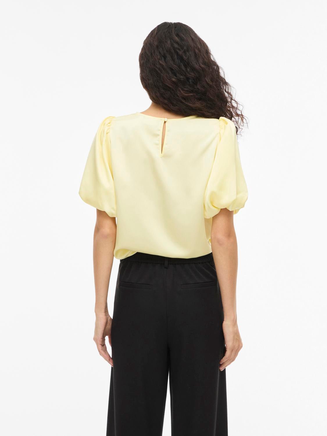 VIELLETTE Top - Pastel Yellow - VERO MODA & VILA Bergvik