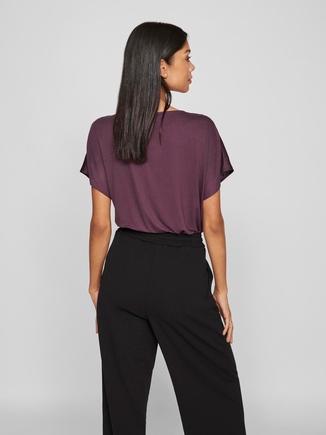 VIELLETTE Top - Plum Perfect - VERO MODA & VILA Bergvik