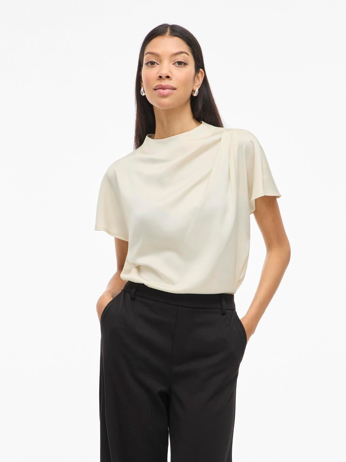 VIELMINA Top - Birch - VERO MODA & VILA Bergvik