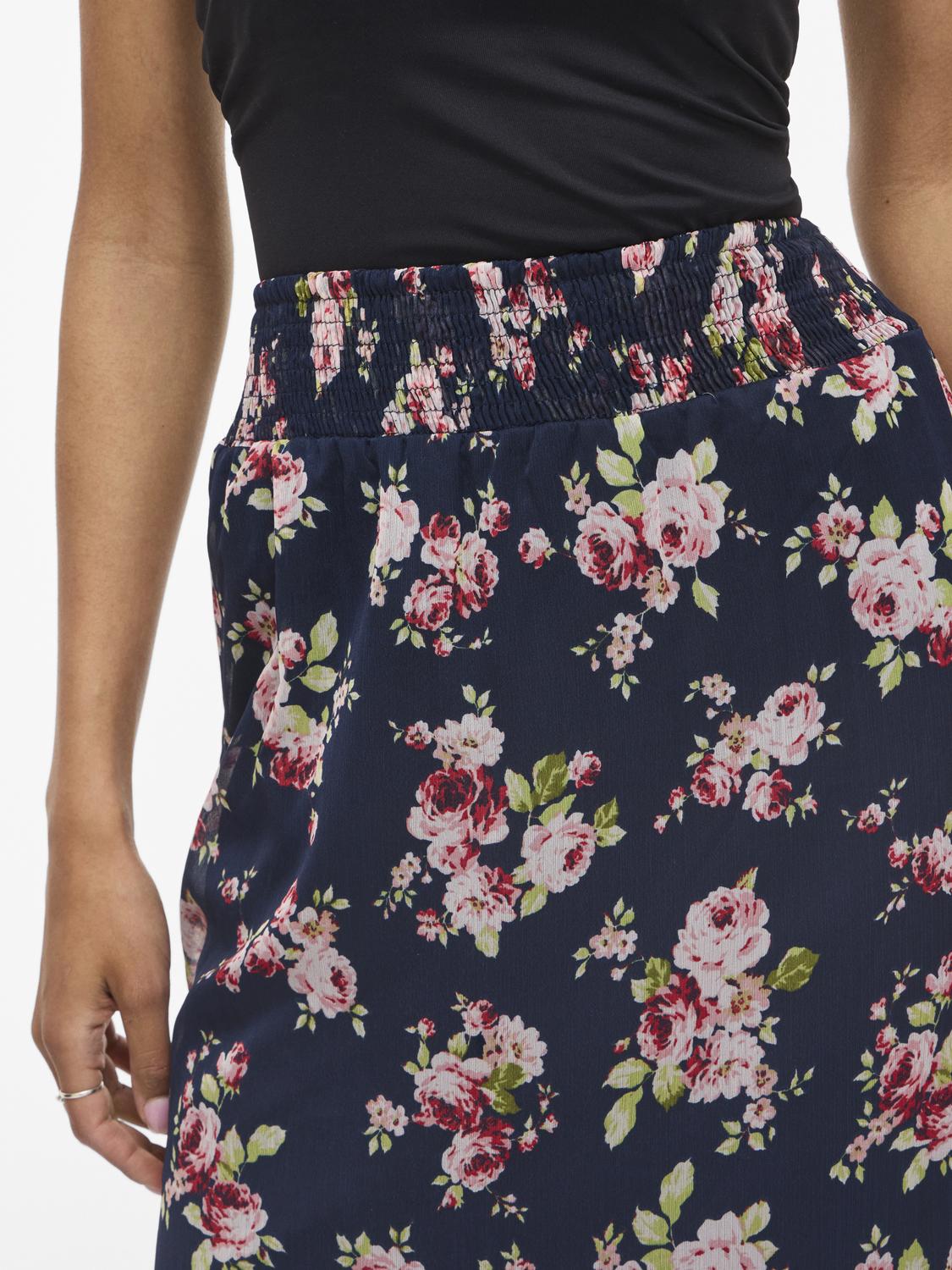 VIEMMA Midi Skirt - Navy Blazer - VERO MODA & VILA Bergvik