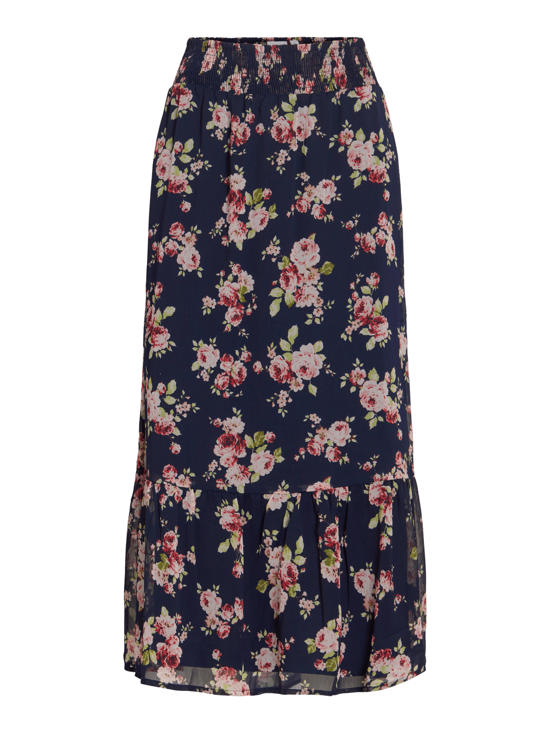 VIEMMA Midi Skirt - Navy Blazer - VERO MODA & VILA Bergvik