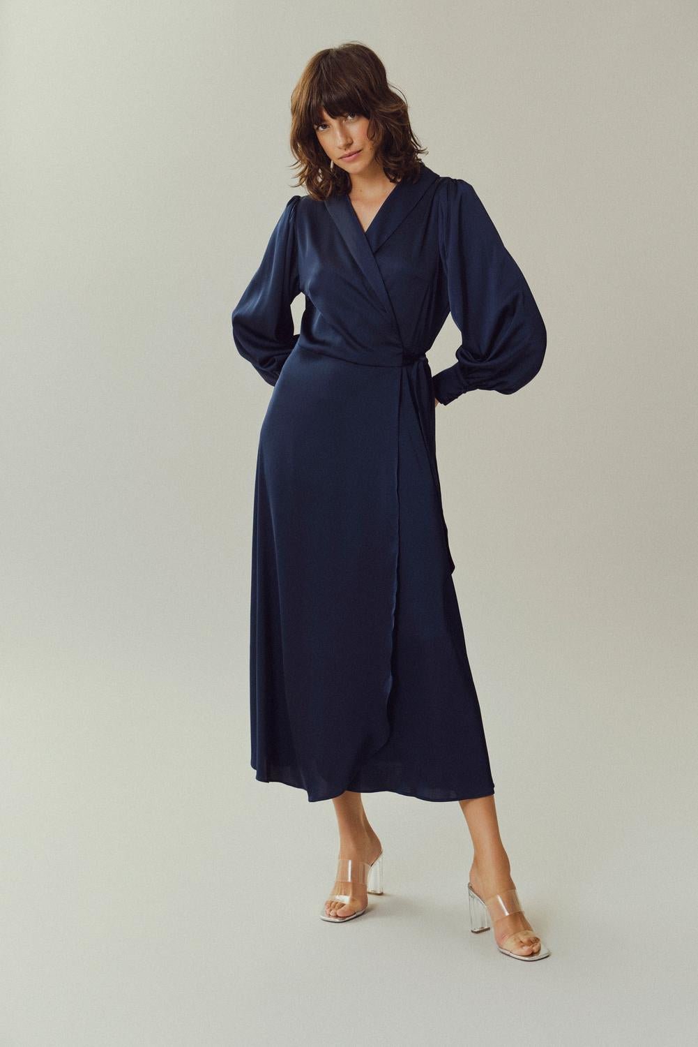 VIENNA Dress - Navy Blazer - VERO MODA & VILA Bergvik