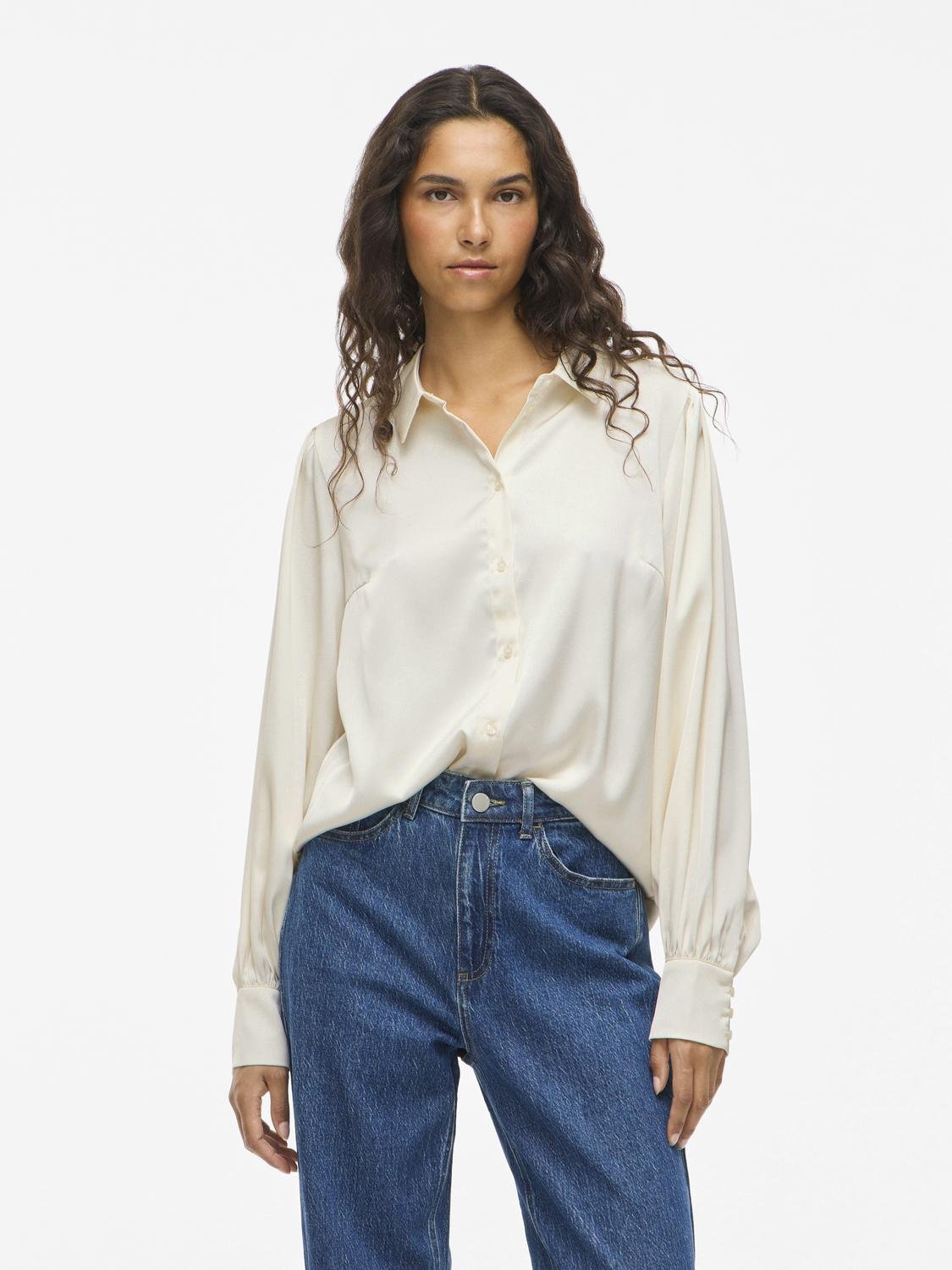 VIENNA Shirt - Cloud Dancer - VERO MODA & VILA Bergvik