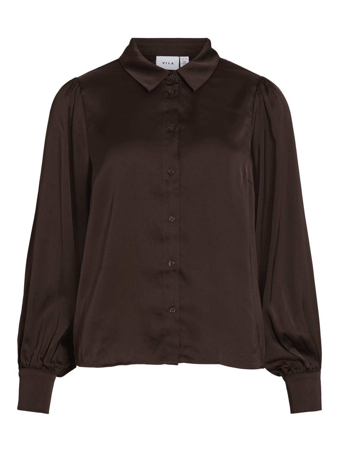 VIENNA Shirt - Coffee Bean - VERO MODA & VILA Bergvik