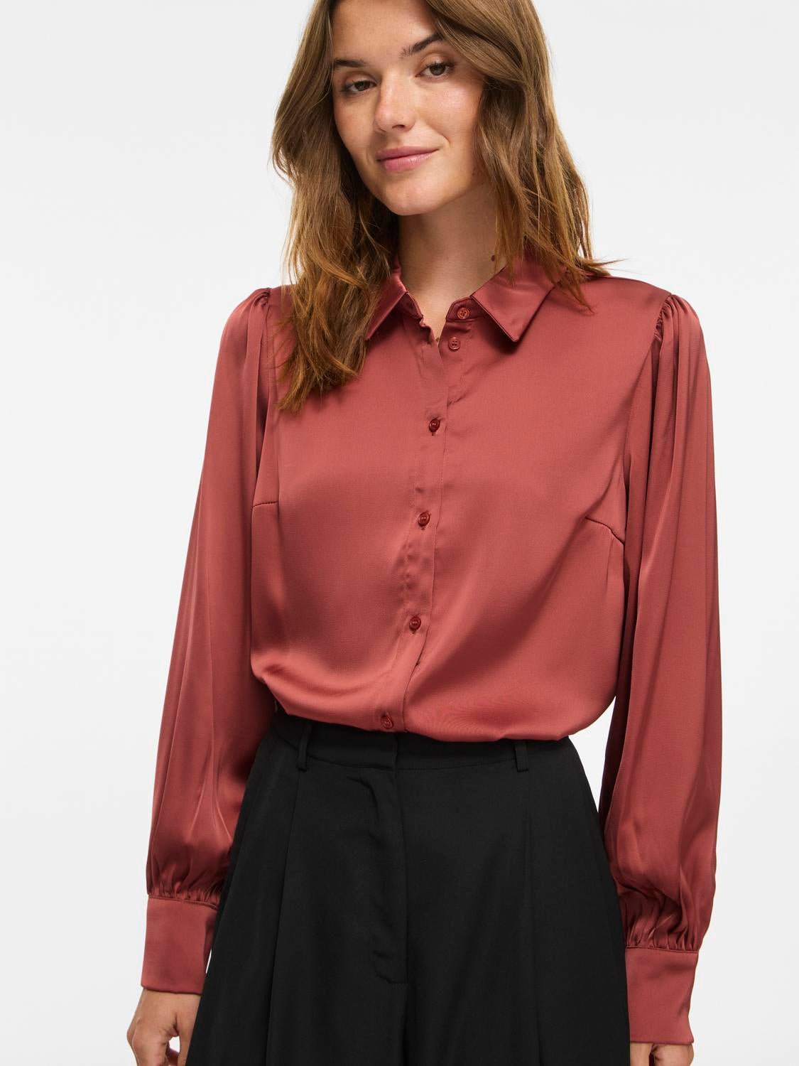 VIENNA Shirt - Marsala - VERO MODA & VILA Bergvik