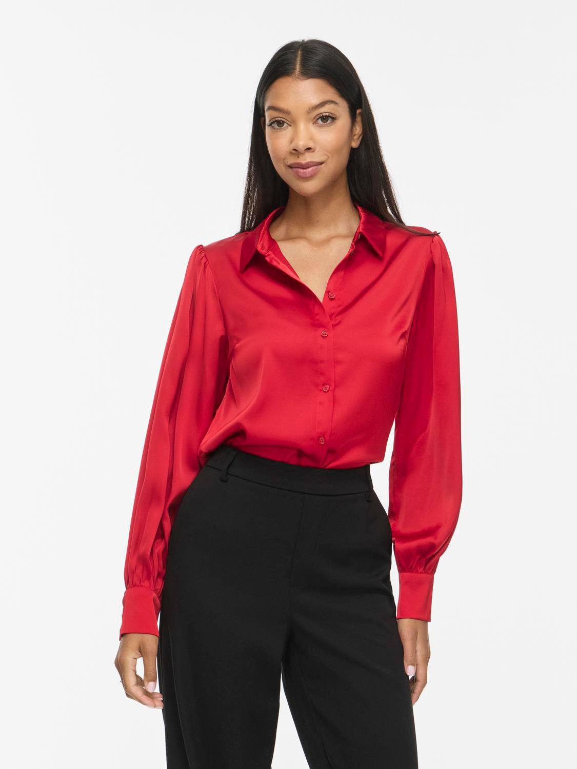 VIENNA Shirt - Savvy Red - VERO MODA & VILA Bergvik