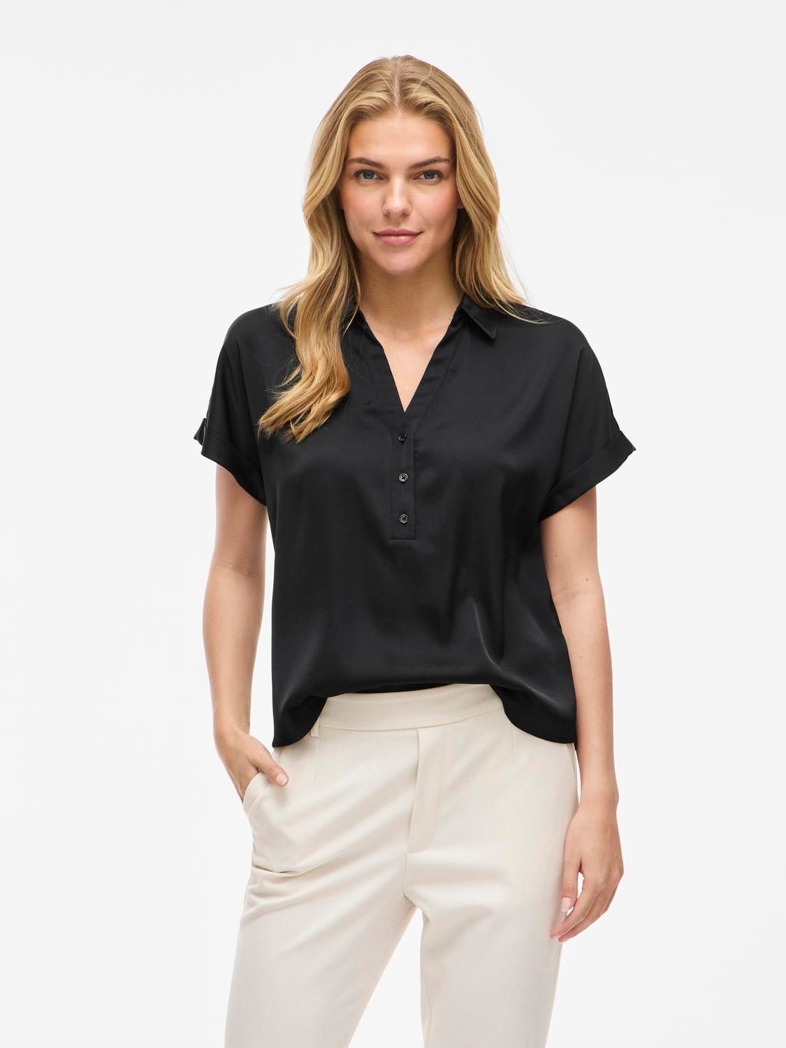 VIENNA Top - Black Beauty - VERO MODA & VILA Bergvik