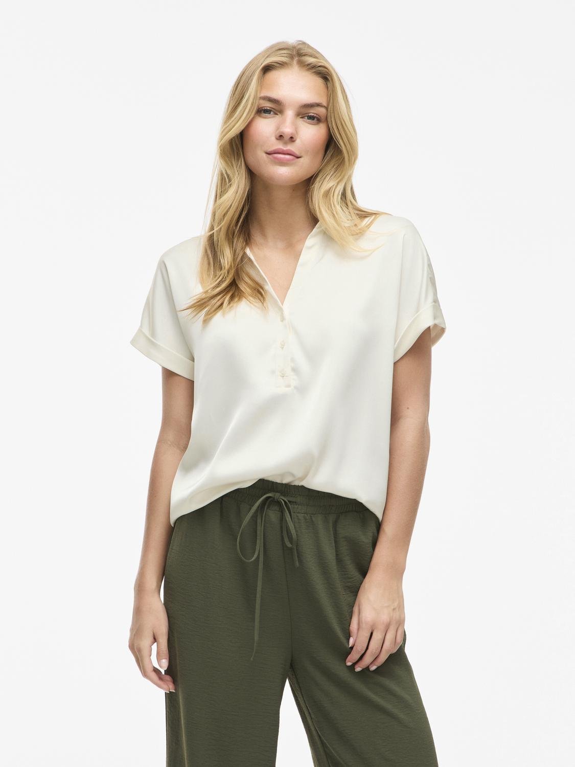 VIENNA Top - Cloud Dancer - VERO MODA & VILA Bergvik