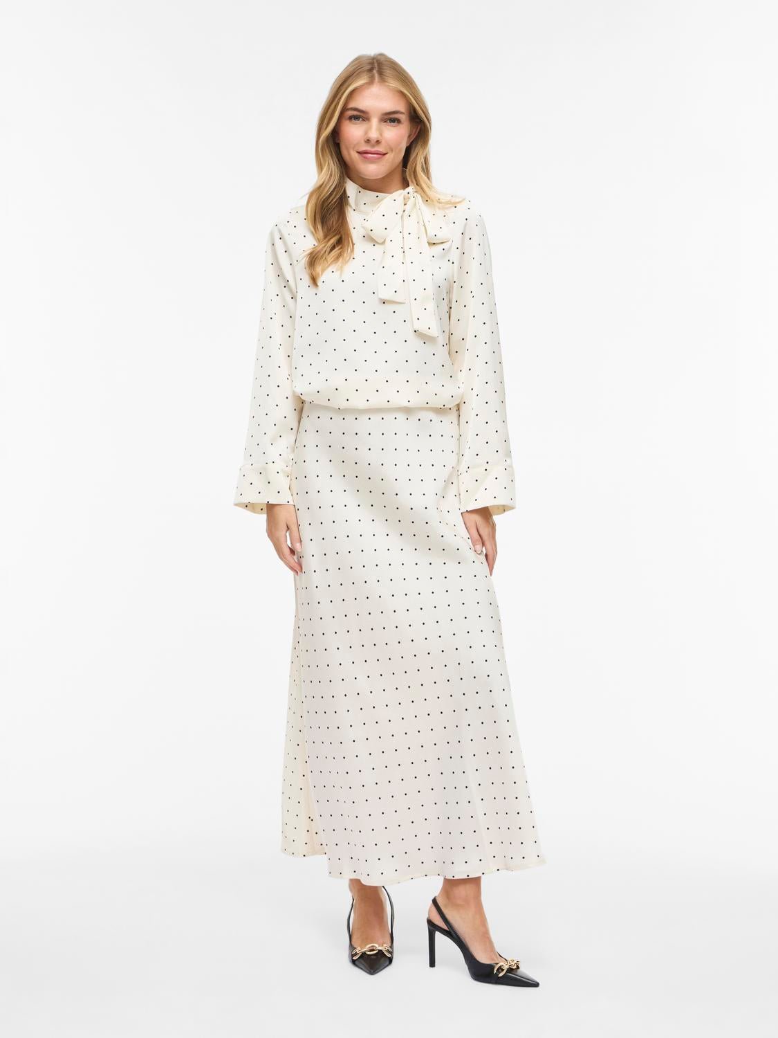 VIFADIA Midi Skirt - Cloud Dancer - VERO MODA & VILA Bergvik