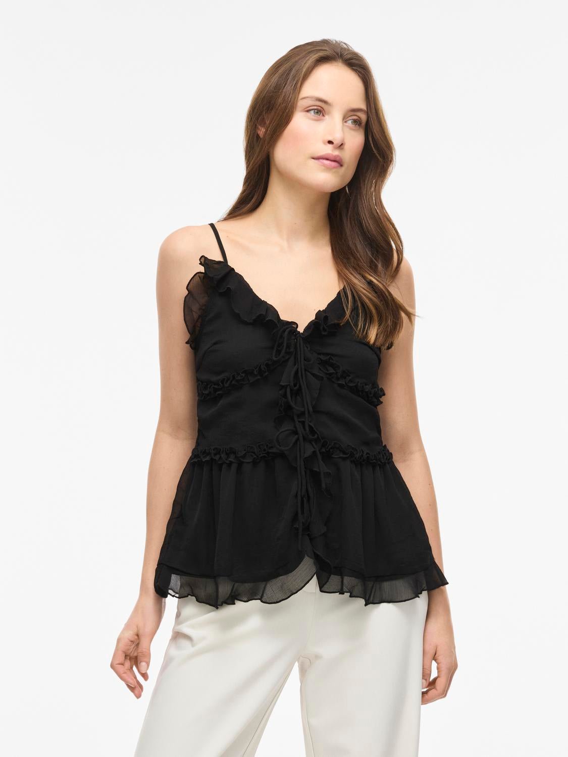 VIFALIA Top - Black - VERO MODA & VILA Bergvik