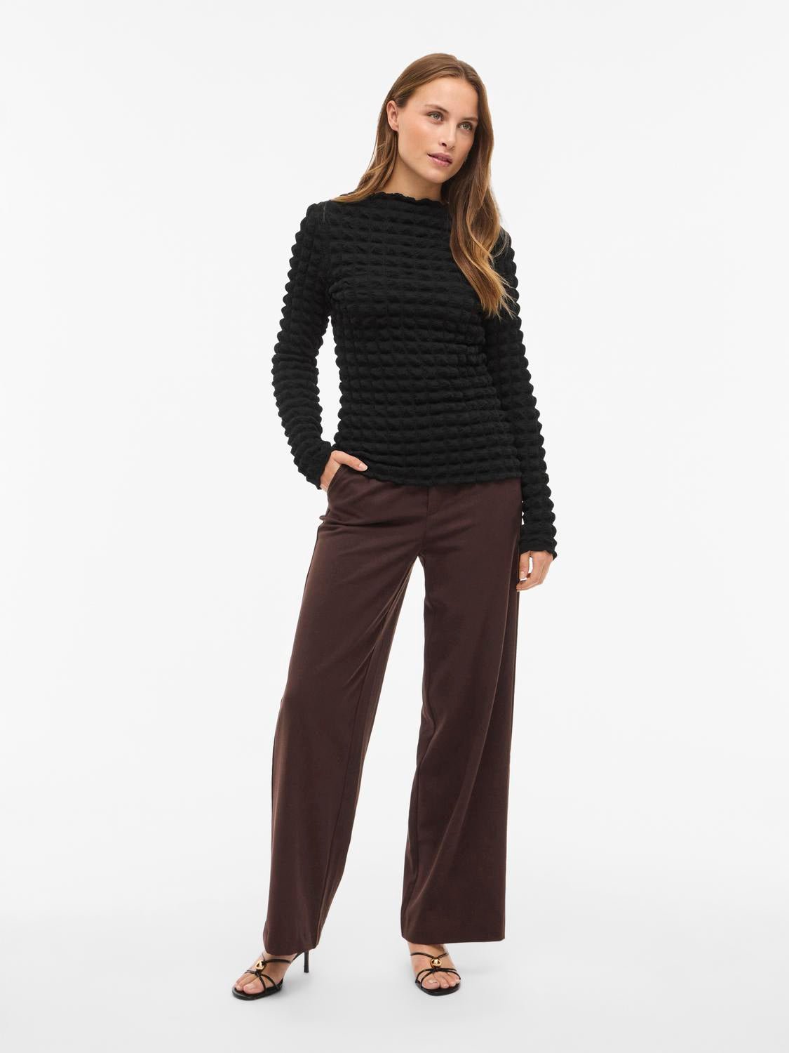 VIFORCEA Top - Black Beauty - VERO MODA & VILA Bergvik