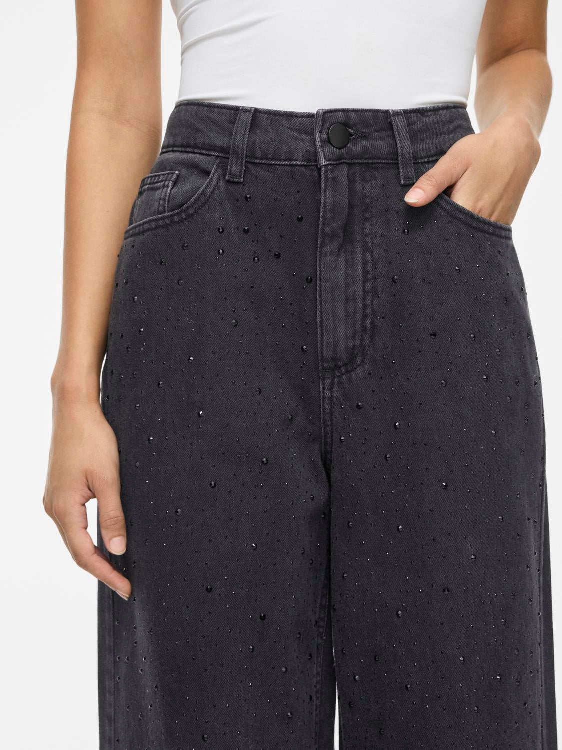 VIFREYA Jeans - Black Denim - VERO MODA & VILA Bergvik