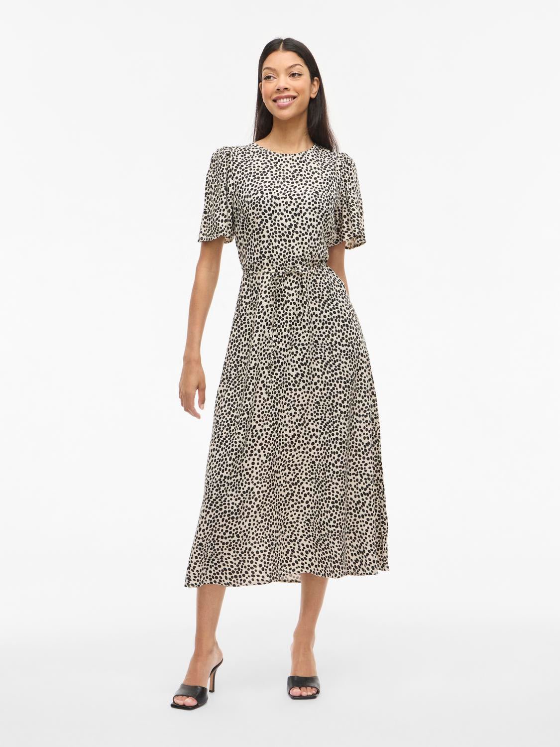 VIGRACE Midi Dress - Sandshell - VERO MODA & VILA Bergvik