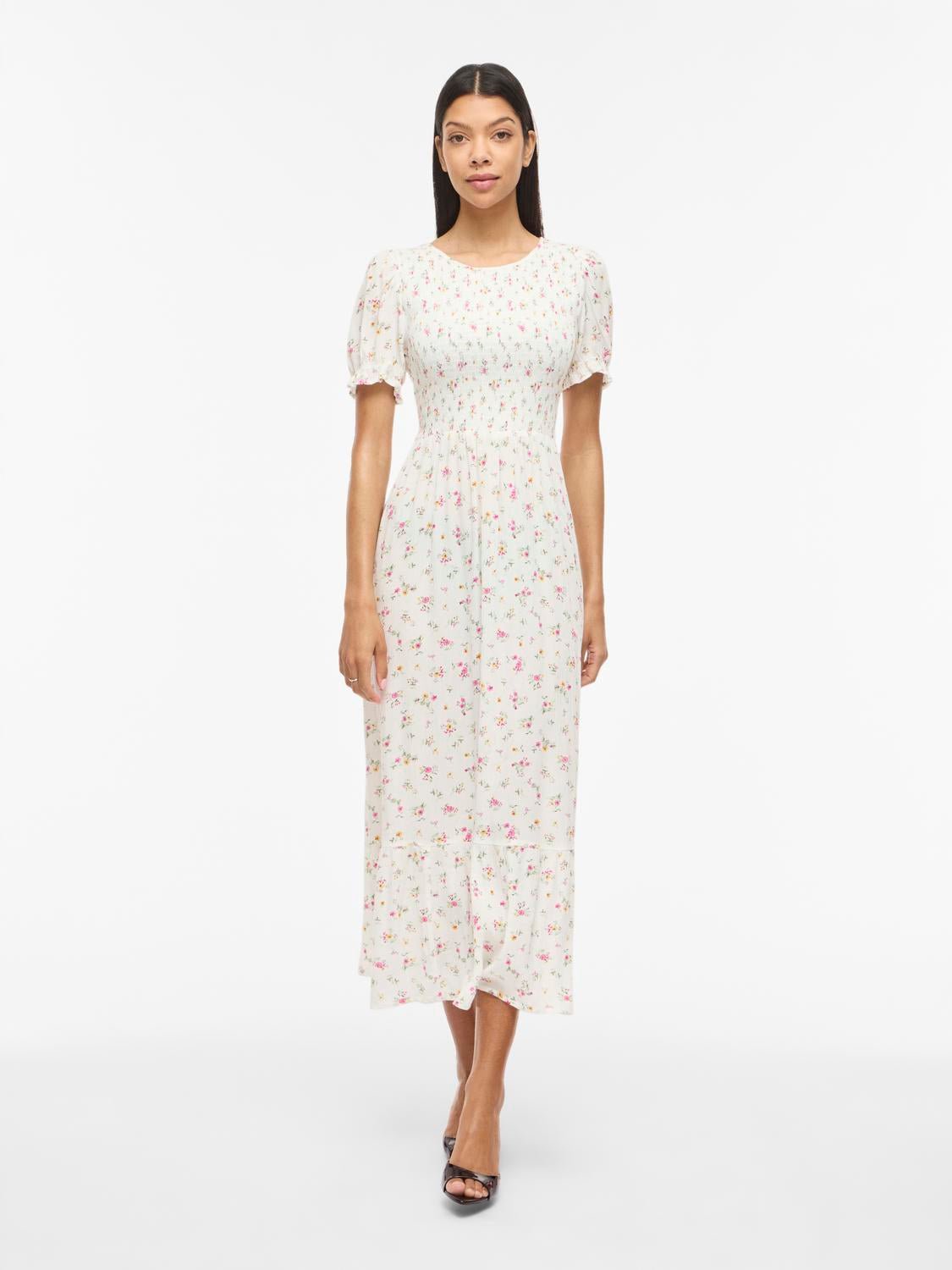 VIGREIS Long Dress - Snow White - VERO MODA & VILA Bergvik