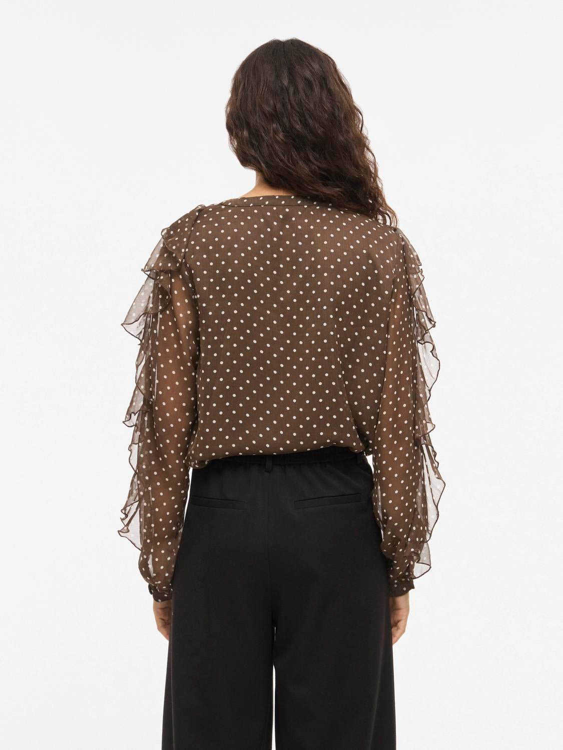 VIHARLEY Top - Chocolate Brown - VERO MODA & VILA Bergvik