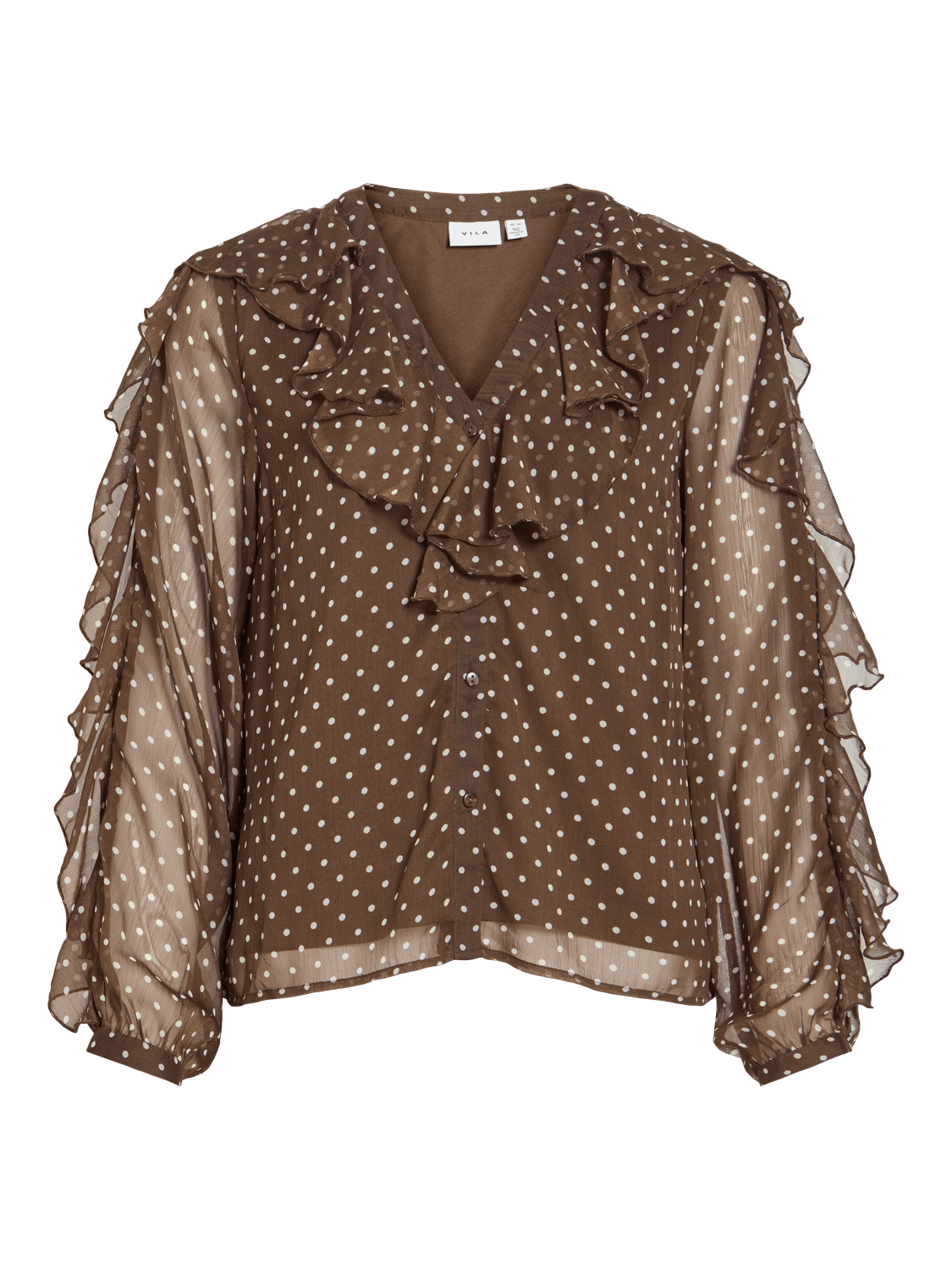 VIHARLEY Top - Chocolate Brown - VERO MODA & VILA Bergvik