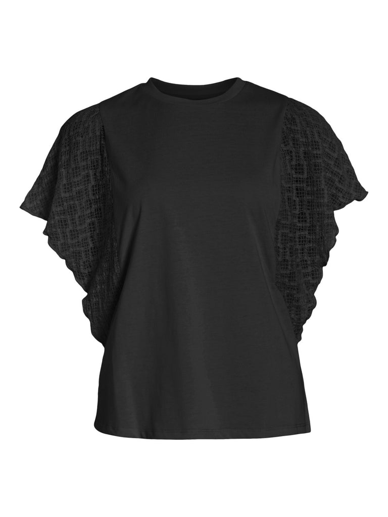 VIHERIA T - Shirts & Tops - Black Beauty - VERO MODA & VILA Bergvik