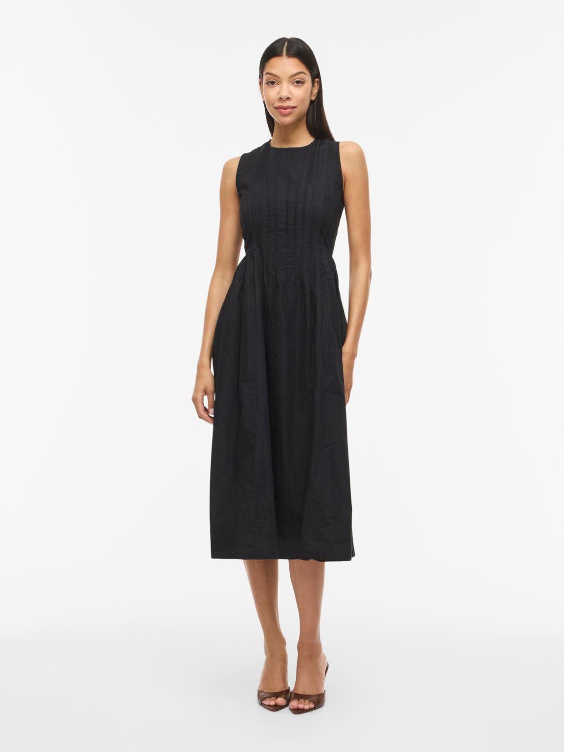 VIJIMBA Midi Dress - Black Beauty - VERO MODA & VILA Bergvik