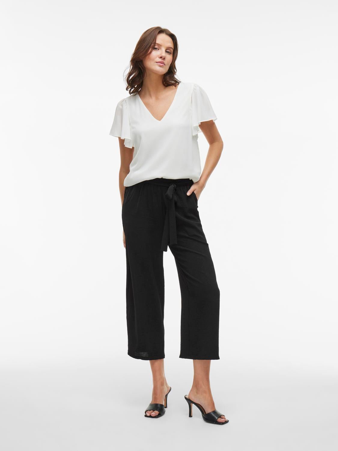 VIJOSA Trousers - Black Beauty - VERO MODA & VILA Bergvik