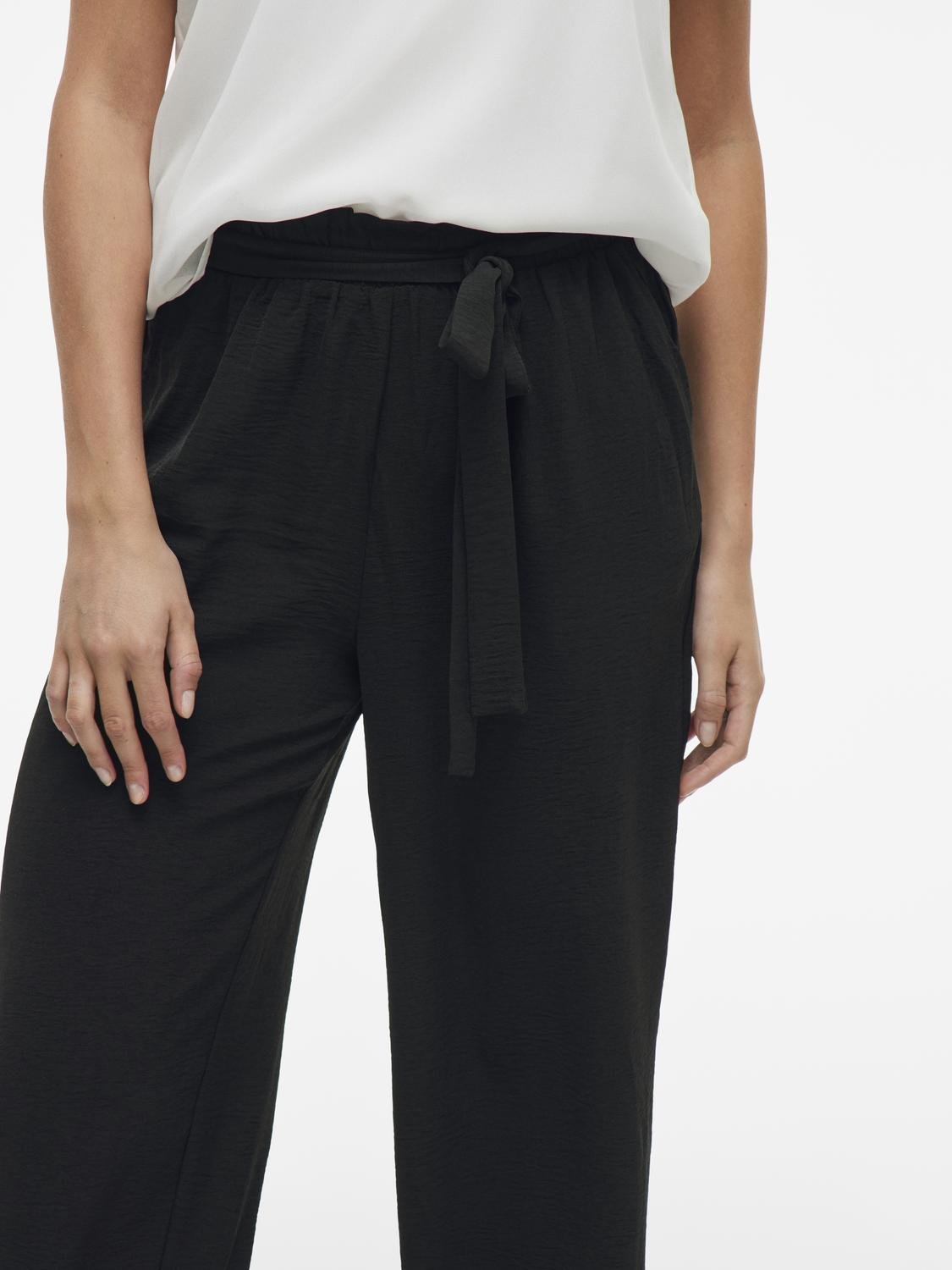 VIJOSA Trousers - Black Beauty - VERO MODA & VILA Bergvik
