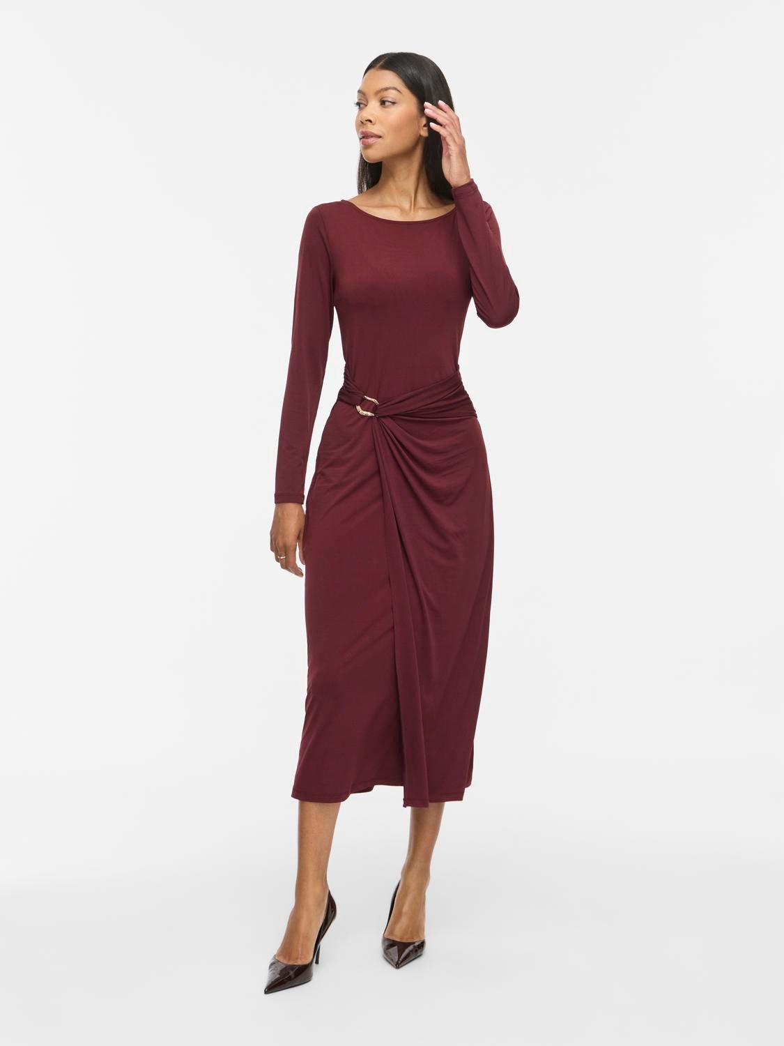 VIJUSTINE Long Dress - Port Royale - VERO MODA & VILA Bergvik