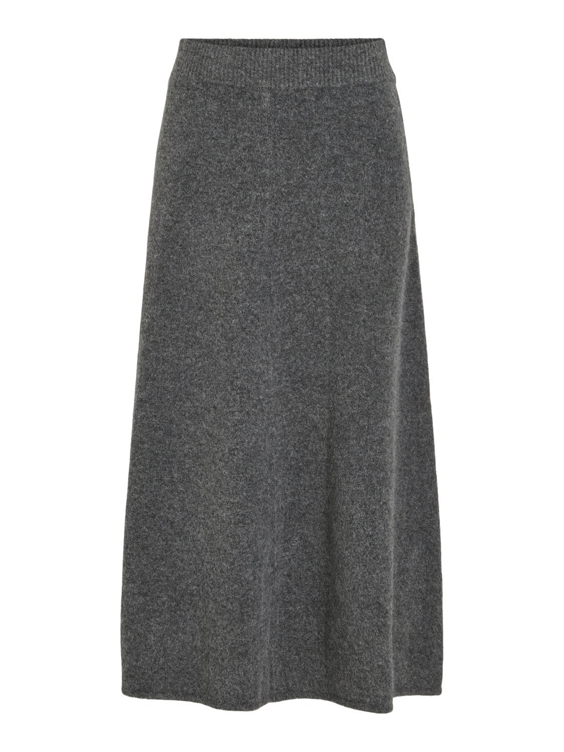 VIKENYA Midi Skirt - Dark Grey Melange - VERO MODA & VILA Bergvik