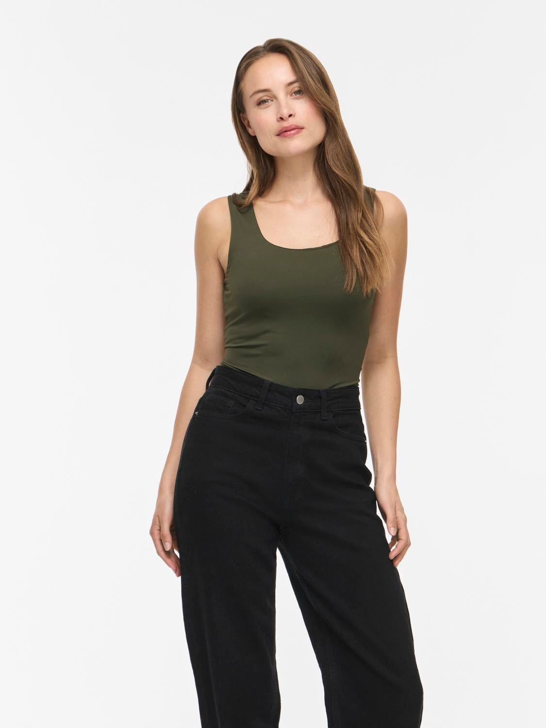 VIKENZA Tank Top - Forest Night - VERO MODA & VILA Bergvik