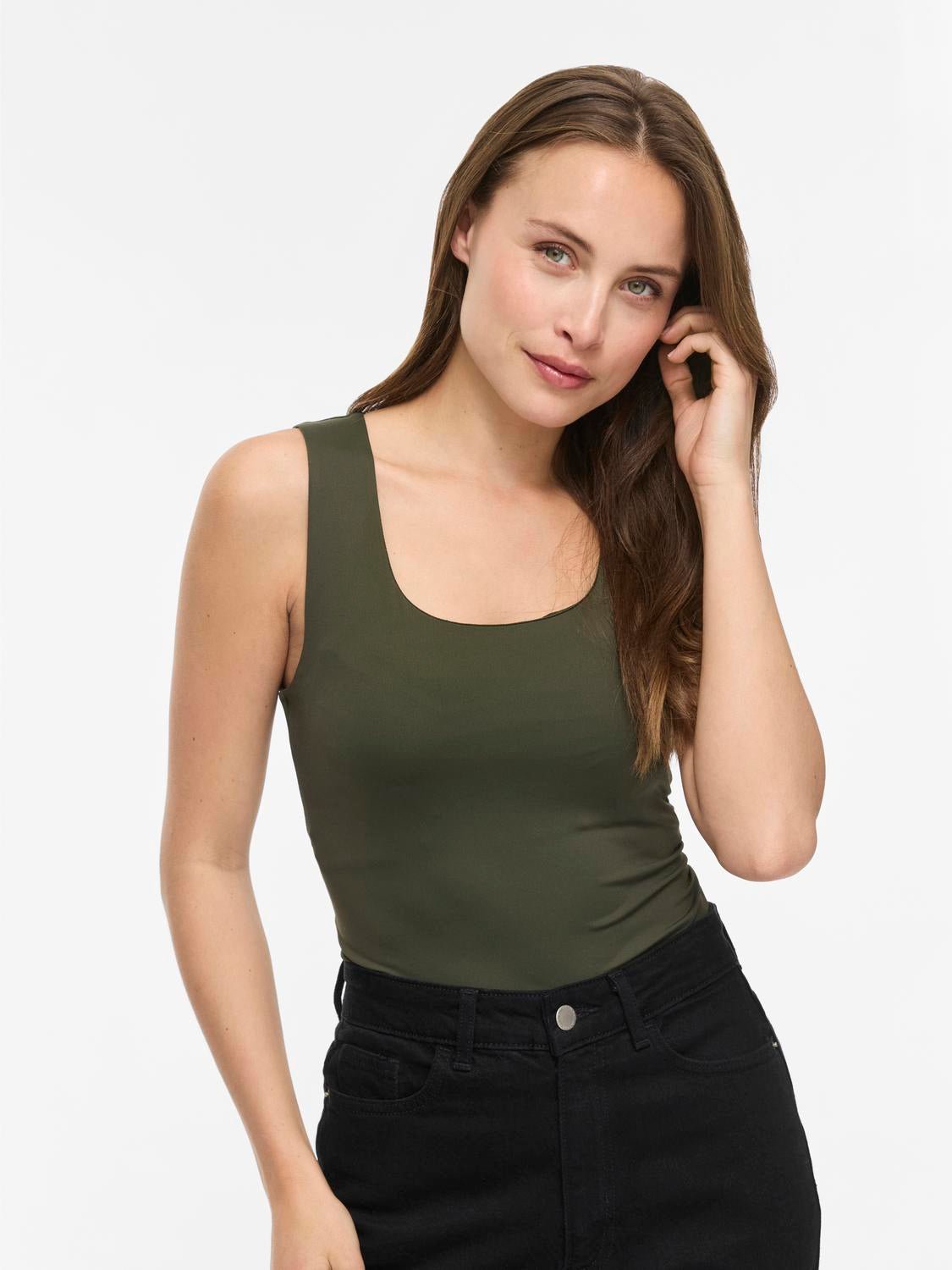 VIKENZA Tank Top - Forest Night - VERO MODA & VILA Bergvik