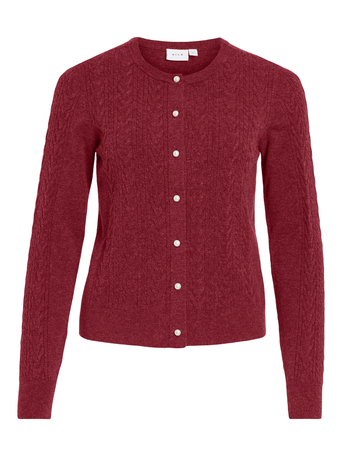 VIKERRY Knitted Cardigan - Savvy Red - VERO MODA & VILA Bergvik