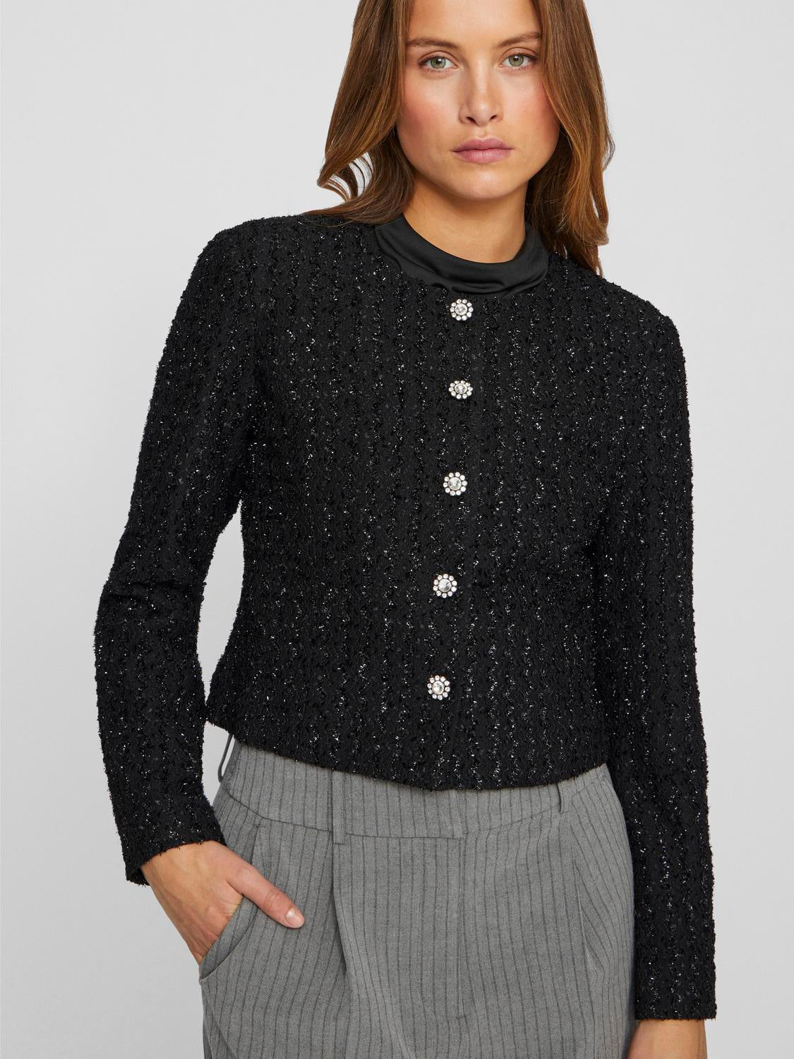 VIKONNIE Light Jacket - Black Beauty - VERO MODA & VILA Bergvik