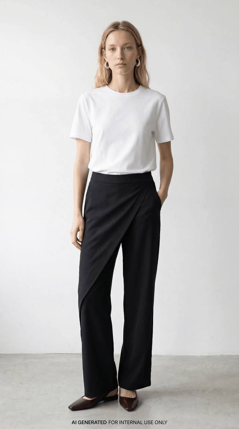 VILABO Tailored Trousers - Black Beauty - VERO MODA & VILA Bergvik