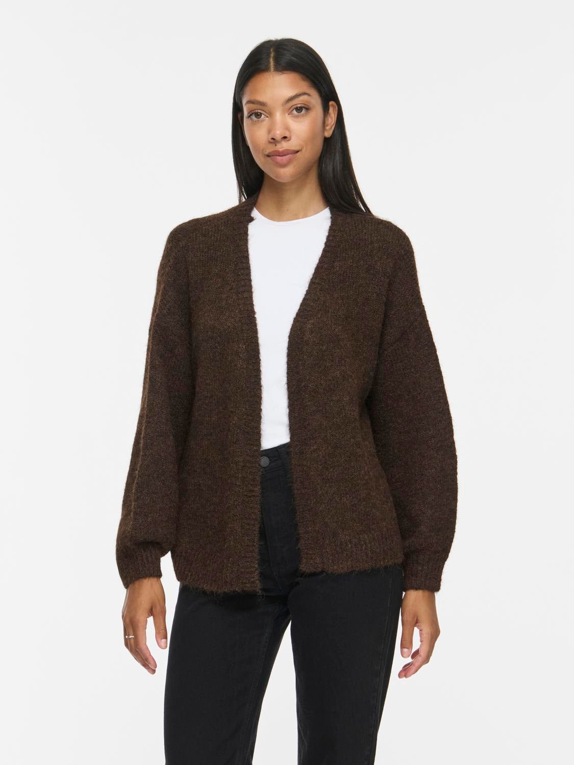 VILAMPE Knitted Cardigan - Coffee Bean - VERO MODA & VILA Bergvik