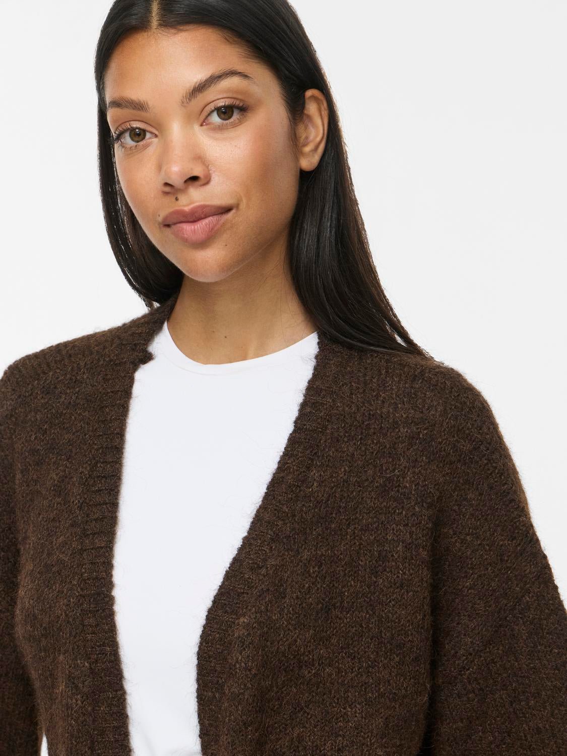 VILAMPE Knitted Cardigan - Coffee Bean - VERO MODA & VILA Bergvik