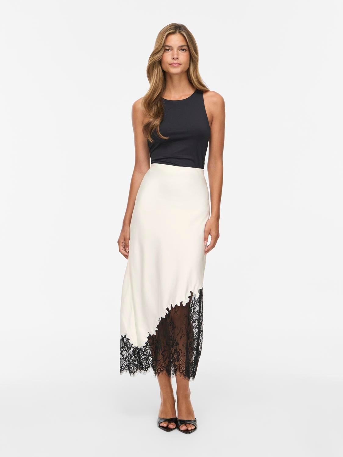 VILARA Midi Skirt - Birch - VERO MODA & VILA Bergvik