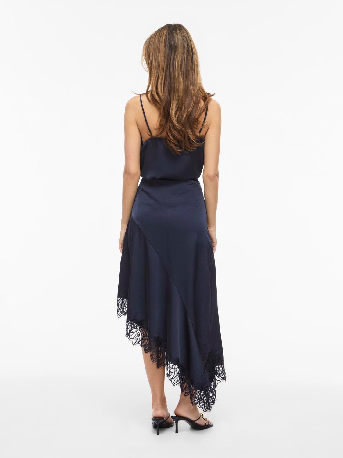 VILEA Midi Skirt - Navy Blazer - VERO MODA & VILA Bergvik